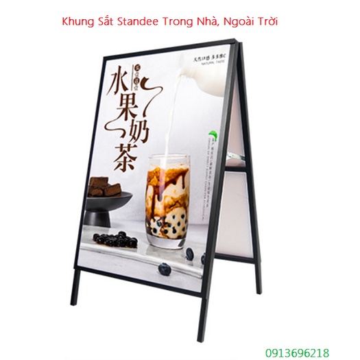 Khung Sắt Standee Ngoài Trời , Trong Nhà, Kích Thước 60 X 80cm, 80 x 120cm