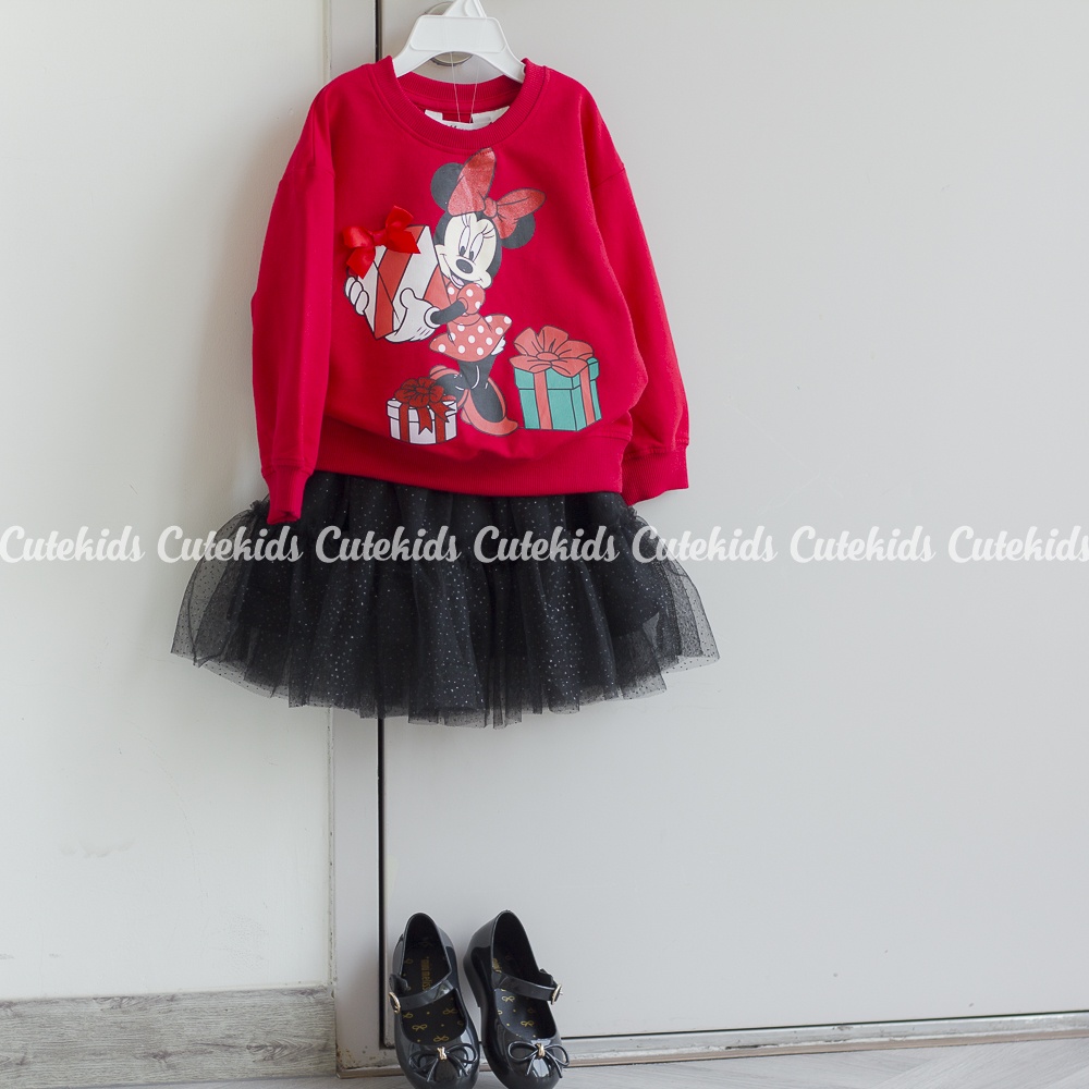 Set áo Sweater và Chân Váy tutu lưng thun