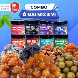 Combo 8 hộp ô mai Nhất Phẩm Đường nhiều vị set quà tặng Tết đồ ăn vặt
