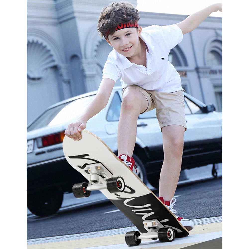 Ván trượt thể thao skateboard chuyên nghiệp gỗ phong ép 9 lớp trục xoay V đời mới