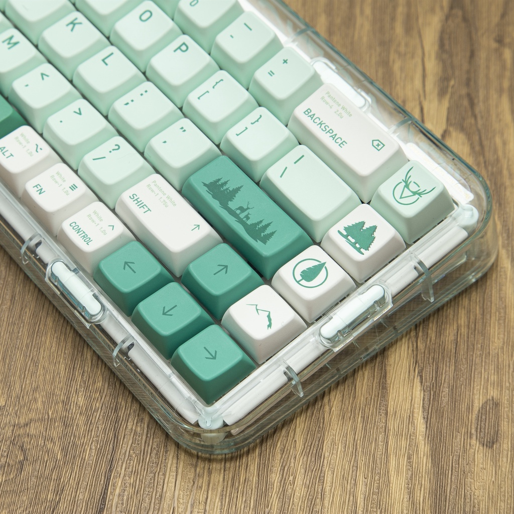 Lost Forest Keycap Mechanical Keyboard Keycaps MDA Profile PBT Sublimation 140 Keys Support 61/64/68/78/84/87/96/980/108