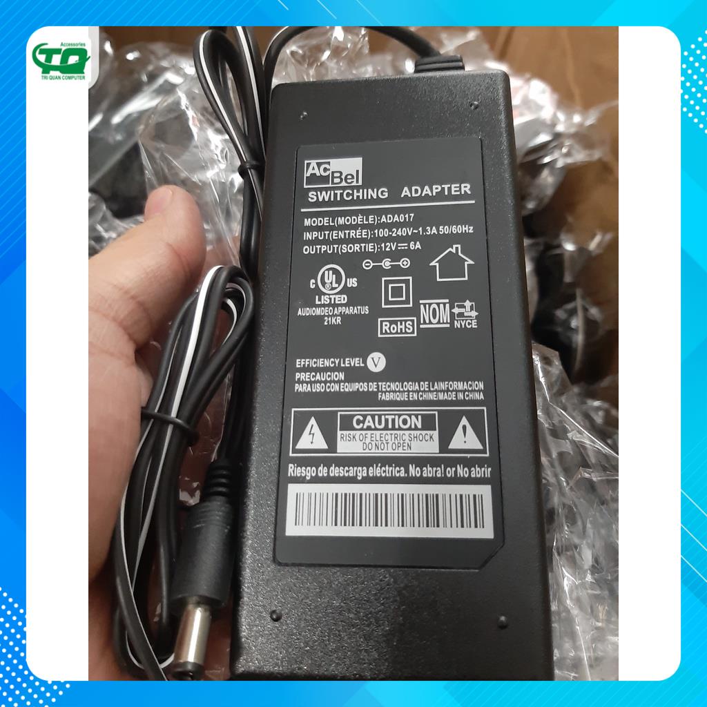 Nguồn Acbel 12V6A, 12V6A Acbel, 12V 6A Acbel, 12V-6A Acbel loại tốt
