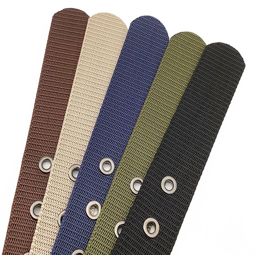Thắt Lưng Vải Canvas Nylon Bện Phong Cách Vintage Sang Trọng Cho Nữ