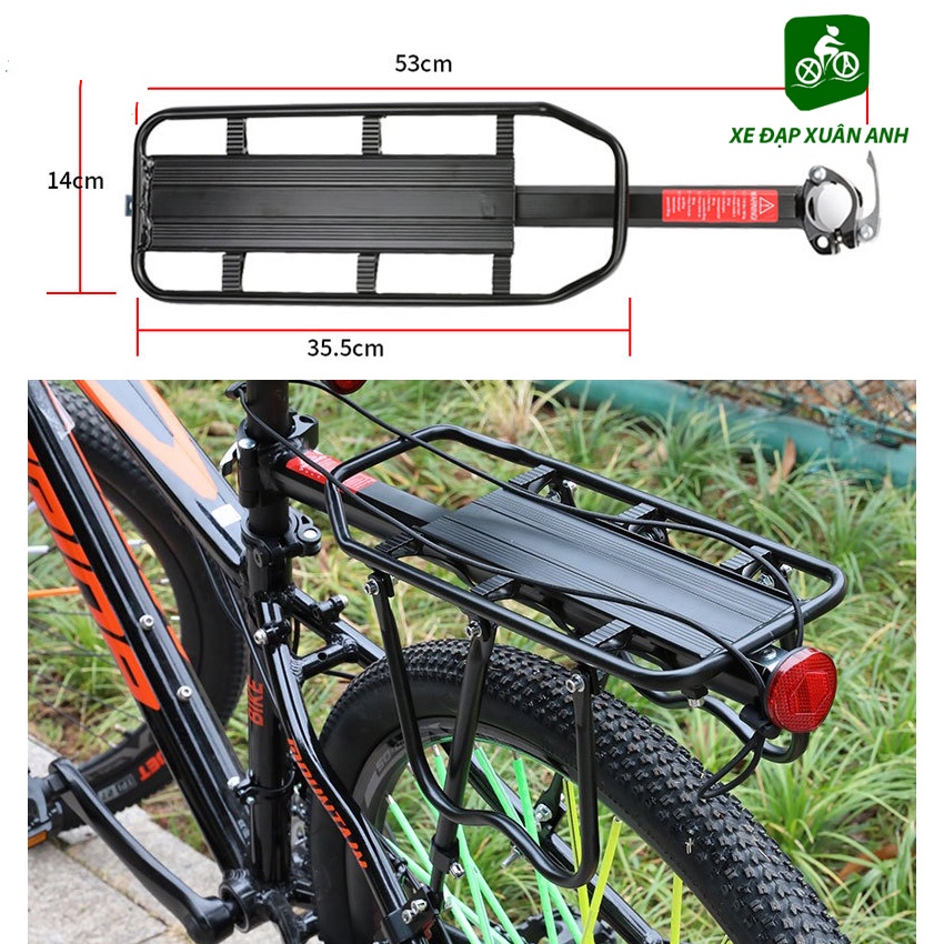Baga Gắn Cốt Yên Xe Đạp Tải Trọng Lên Đến 45 Kg Kệ Yên Sau Gắn Thêm