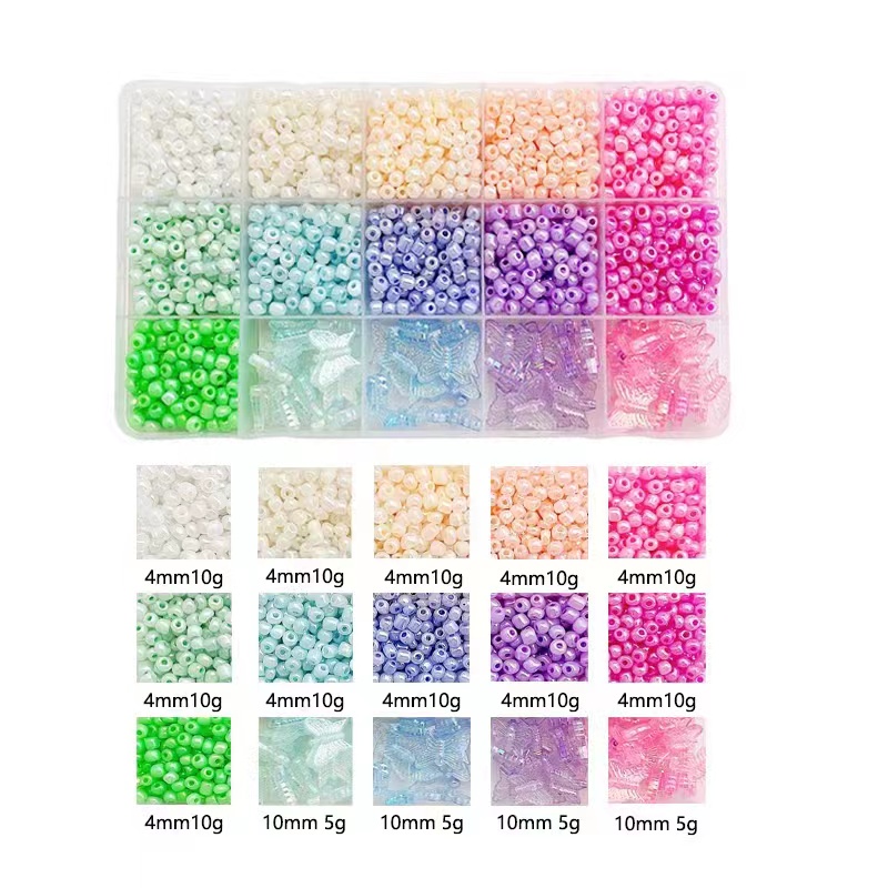 Dây Đeo Mắt Kính Xỏ Hạt Acrylic Hình Bướm Màu Kẹo Đơn Giản Sáng Tạo DIY Mới