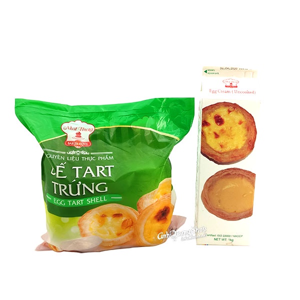 Combo Đế Bánh Tart Trứng và Kem Phô Mai Nhất Hương