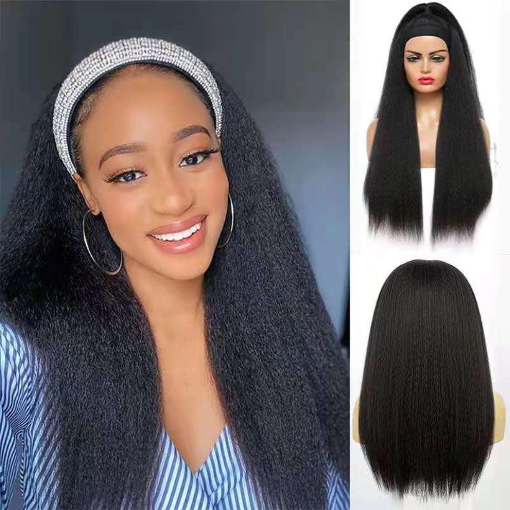 Tóc Giả Thẳng Dài Mềm Mại Màu Nâu Tự Nhiên Chịu Nhiệt Tốt Cho Nữ