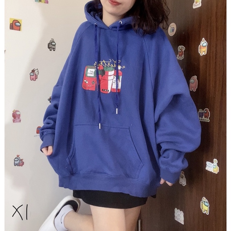 Áo Hoodie bigsize 2hand unisex form rộng [3]