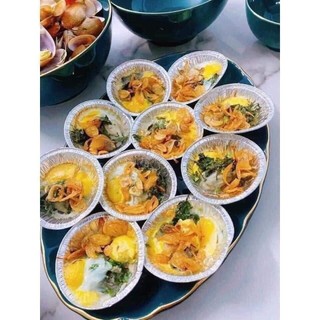 Set 100 chén bạc đế giấy bạc nướng bánh