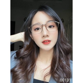 Gọng kính cận nam nữ hàn quốc dáng vuông V1968 chất liệu titanium cao cấp, nhận cắt cận viễn loạn Kính mắt ViV