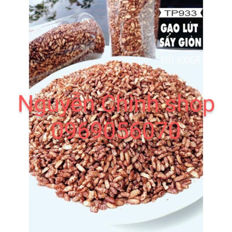 1 kg gạo lứt sấy nguyên vị đóng túi zip