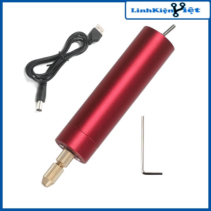Máy khoan mini cầm tay điện áp 5V sạc USB 2A dùng khoan thủ công, khoan gỗ, bảng mạch PCB màu máy giao ngẫu nhiên