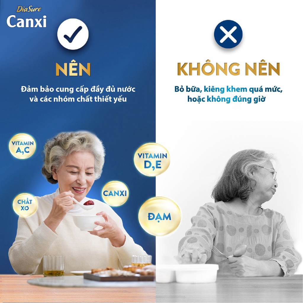 COMBO 3 TẶNG 1, Sữa non Diasure canxi Xương Khớp 850g, Bổ sung nano canxi phòng chống loãng xương