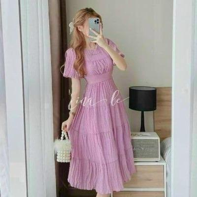 ĐẦM MAXI XẾP TẦNG 10541, Ân Noisy