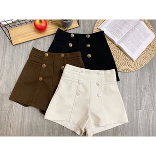 Quần short sọc gân 2 hàng cúc