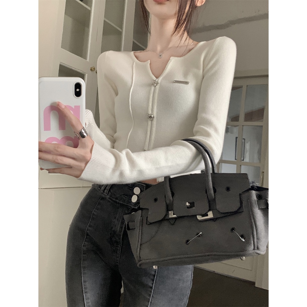 Áo Dệt Kim Nữ Dài Tay Gợi Cảm Free size