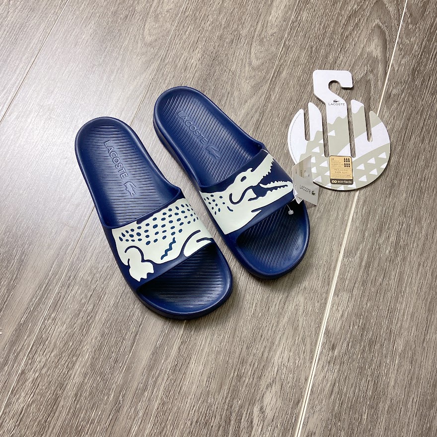 Dép Lacoste Croco sliders 2.0 Navy