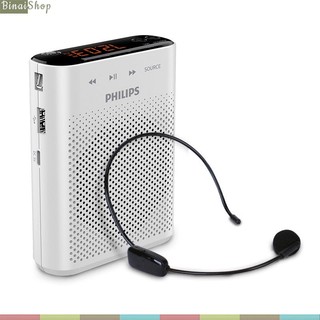 Philips sbm210 - máy trợ giảng có dây, hỗ trợ bluetooth, công suất lớn 15w cho giảng dạy, bán hàng, hướng dẫn viên