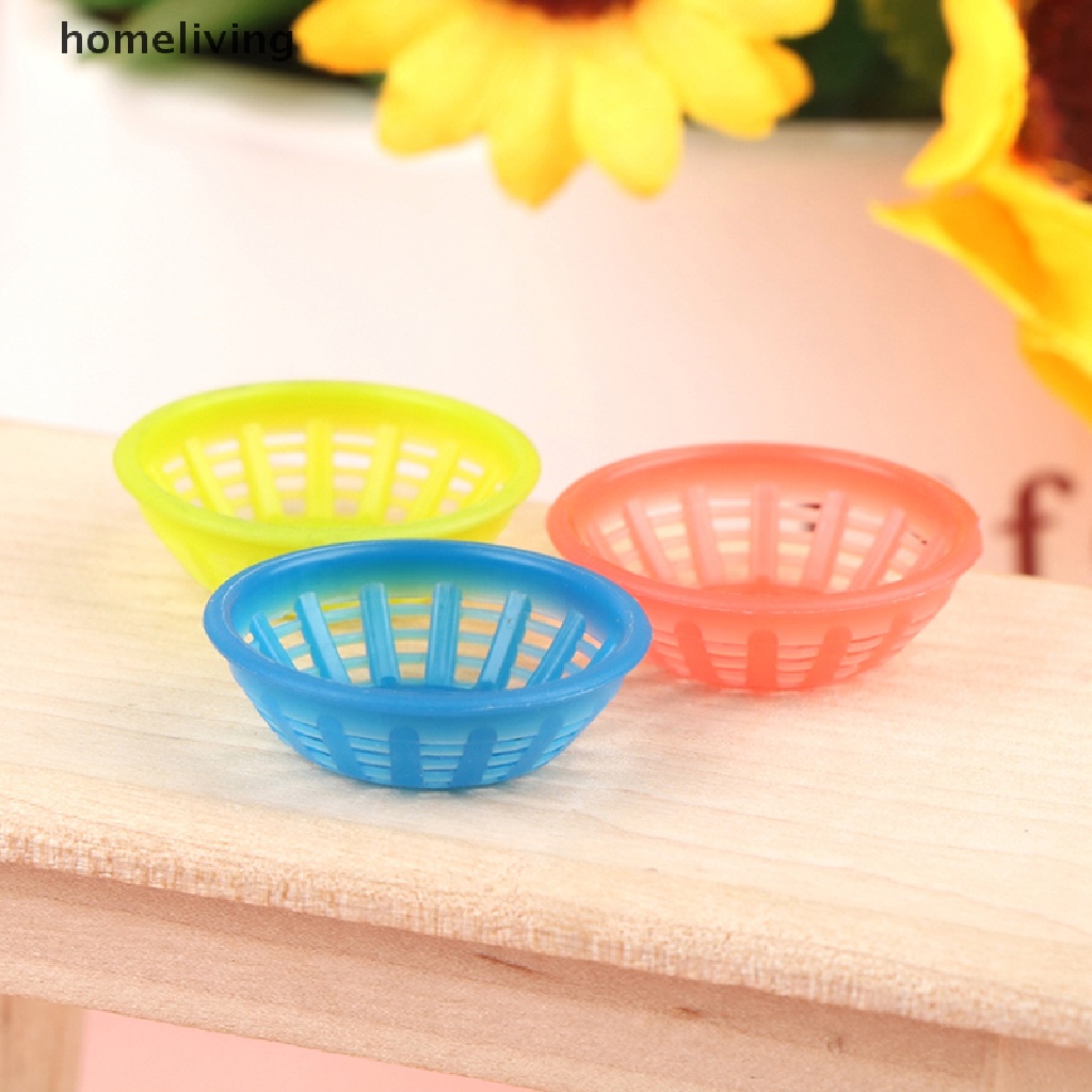 Set 3 Rổ Đựng Thực Phẩm Tỉ Lệ 1: 12 Trang Trí Nhà Búp Bê