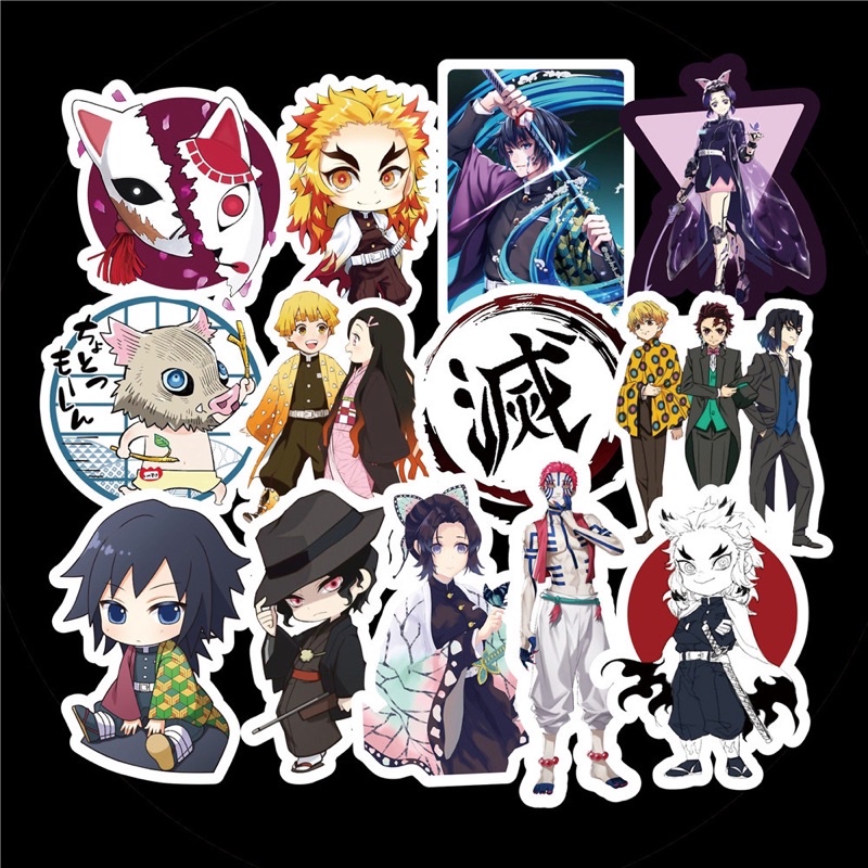 50 hình dán Kimetsu no Yaiba chống nước