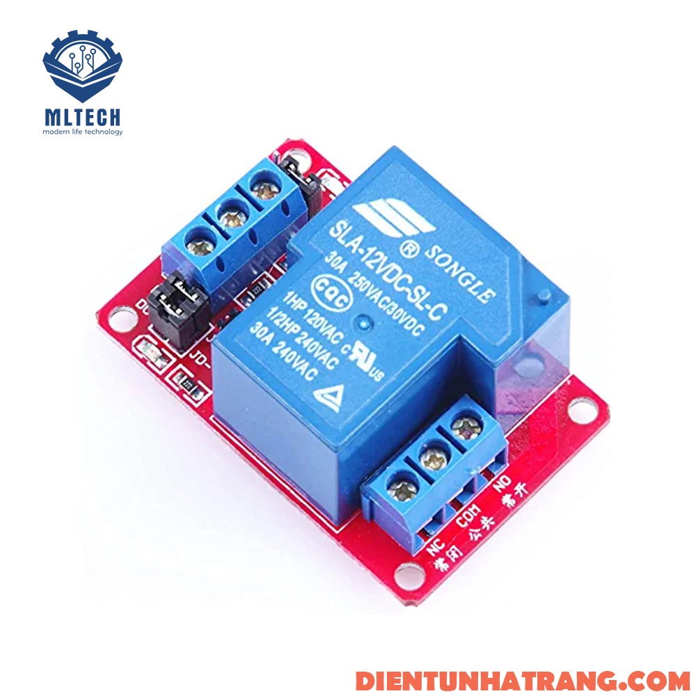 Module Relay 1 kênh 5V/12V DC 30A