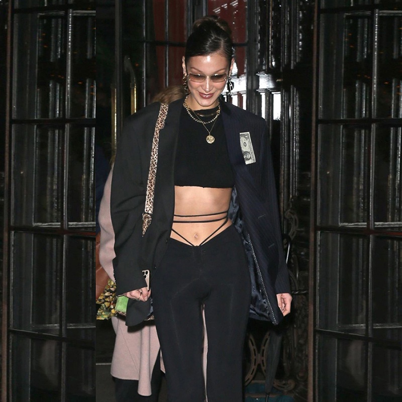 Quần Dài Mỏng Phối Dây Chéo Kiểu Retro Đường Phố Cá Tính Cho Nữ