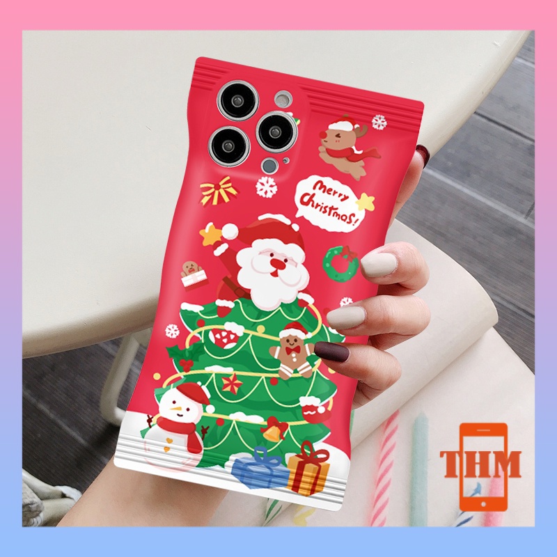 Ốp Điện Thoại Giáng sinh Cây thông Noel và người già mừng vỏ kẹo Cho Iphone 6 / 6S / 6splus / se / 7 / 7plus / 8 / 8plus / X / xs / xsmax / 11 / 12 / 13 / 14 / Plus / pro / pro max-5052