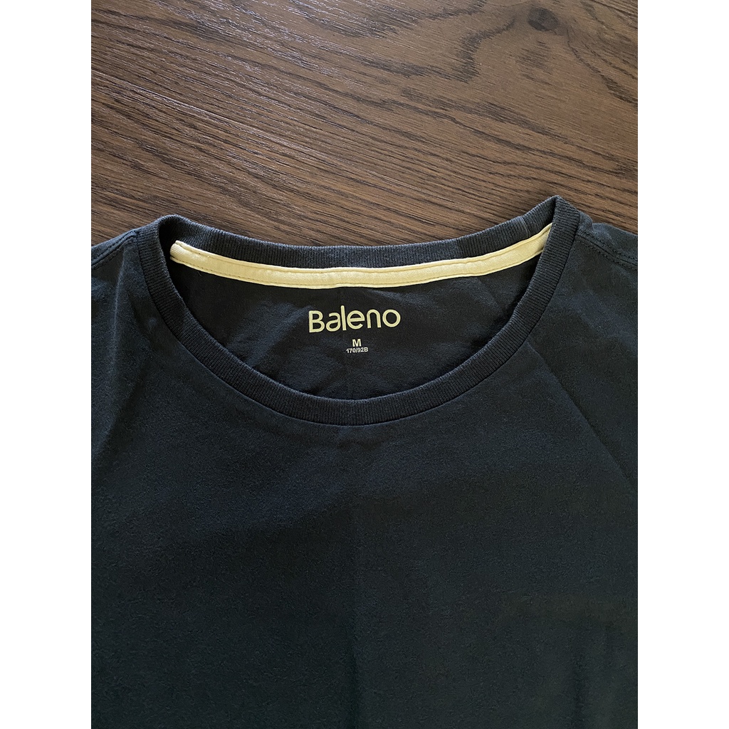 Áo thun nam tay ngắn chính hãng Baleno, cổ tròn, màu rêu, vải cotton ,size M, like new 95%