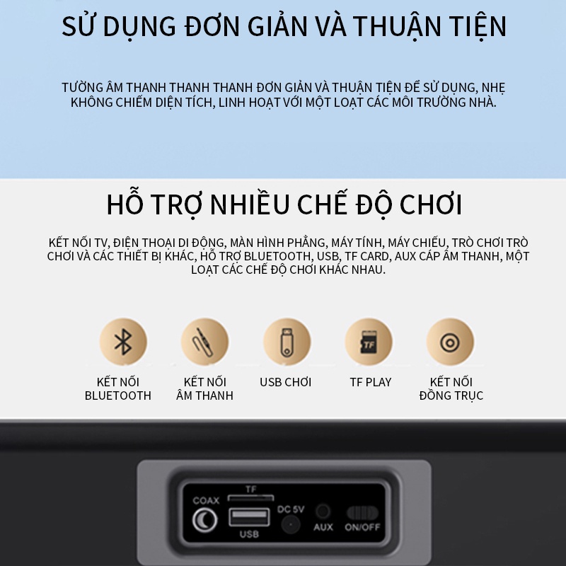 Loa Soundbar Bluetooth Âm Thanh Vòm 8D BOSEBT-D01 Super Bass 2023 Cho Tivi Máy Tính Laptop PC Điện Thoại NB-CCYX