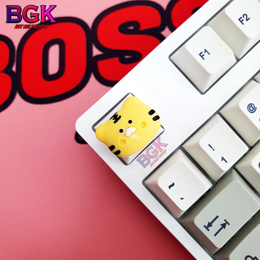 Keycap Lẻ Nút Bàn Phím Cơ Hình Bạch Tuộc, Cừu, Mèo Dễ Thương
