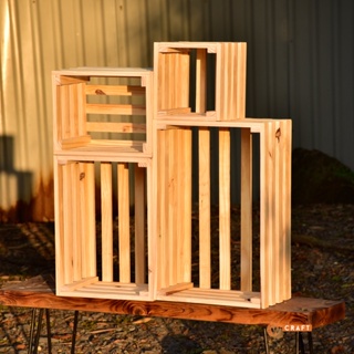 Thùng gỗ pallet   - Hộp gỗ đựng đồ - Sắp xếp nhà cửa đa năng (giao trong ngày)