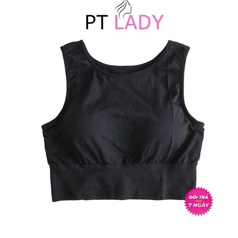 Áo Bra Tập Gym Bra Thể Thao Cotton Dáng Croptop Không Gọng PT Lady BRA 218