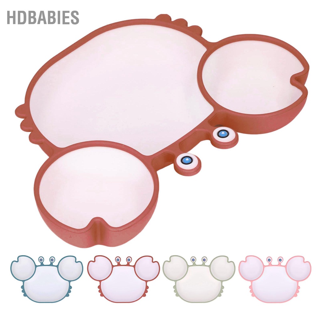 HDbabies Tấm hút càng cua với cốc Đế silicone chia tấm Dễ dàng múc Thân thiện môi trường cho hầu hết các bàn Ghế cao