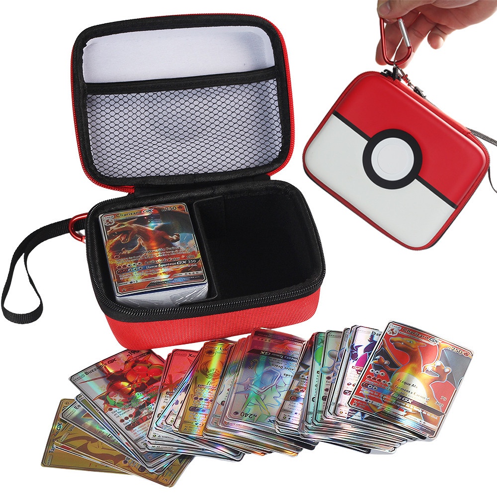 Bộ Sưu Tập Thẻ Bài Pokemon Vmax GX Metallized Màu Vàng Bạc Sưu Tầm Huấn Luyện Viên Tây Ban Nha Rare Pikachu Charizard Quà Tặng Cho Bé Trai
