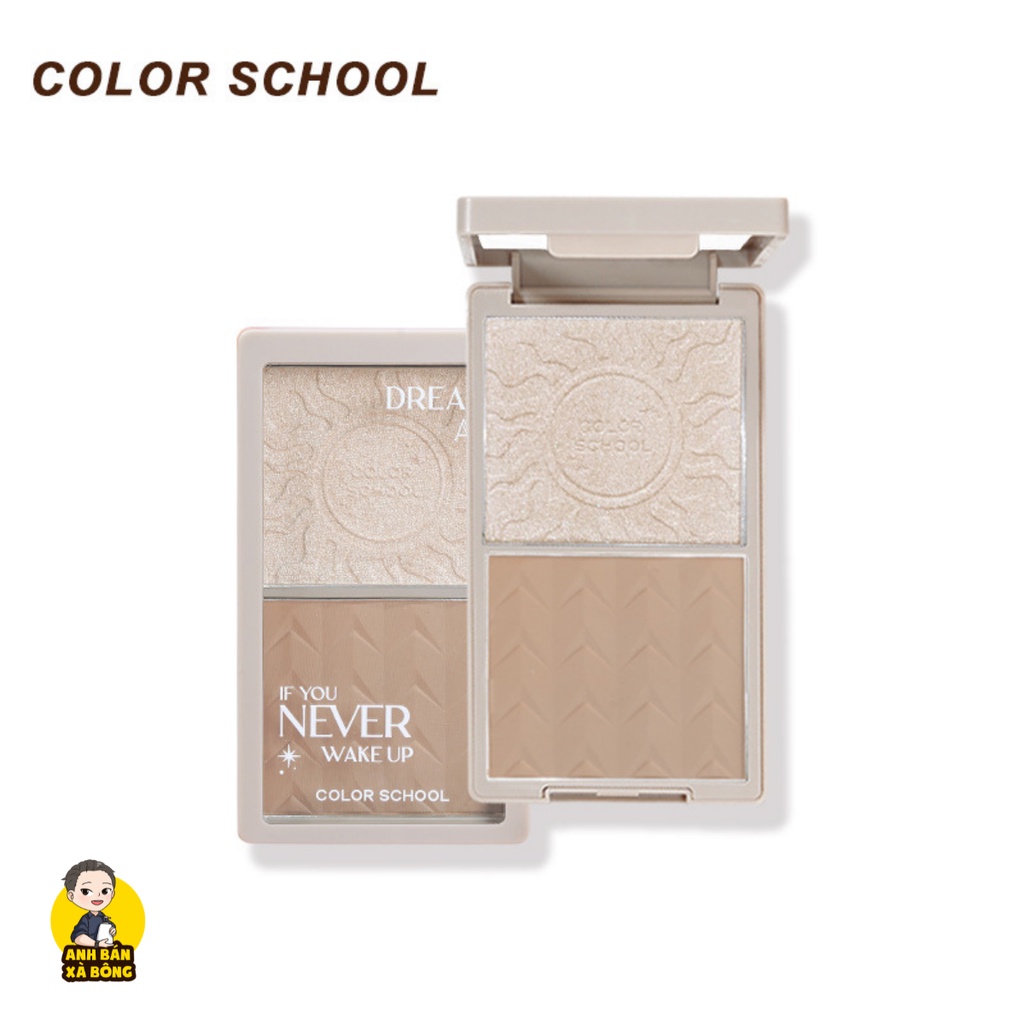 Bảng Phấn Tạo Khối & Bắt Sáng COLOR SCHOOL Light And Shadow Impression Preparing Powder CS019
