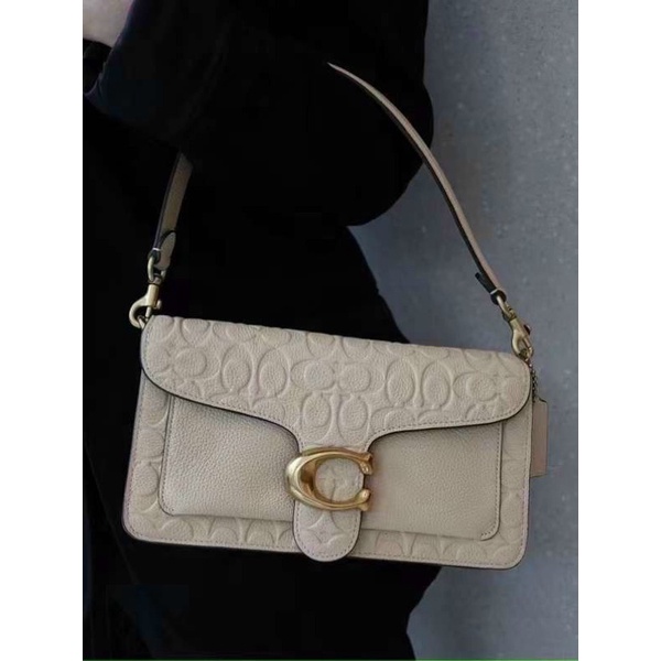 Túi đeo vai kẹp nách C0ach Tabby da vân mới siêu sang