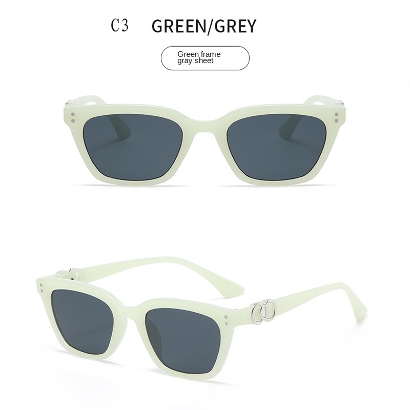 Kính Chống Nắng Gọng Vuông Nhỏ Phong Cách Hàn Quốc Cổ Điển Thời Trang Cho Nam Và Nữ