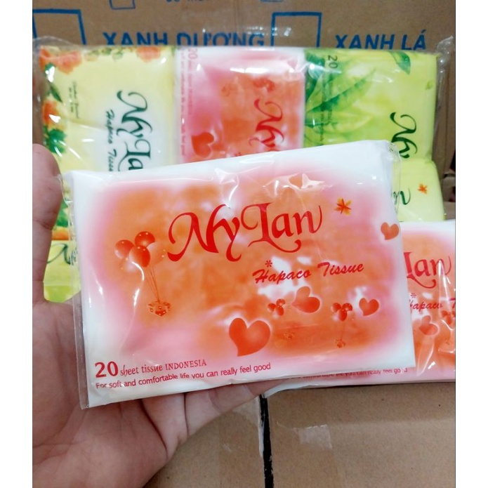 [ Combo 10 Gói ] Giấy MyLan 20 Tờ Bỏ Túi Tiện Lợi.