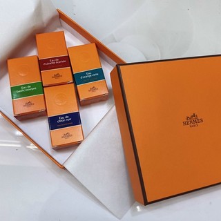 Tách set Nước hoa Herrmes Basilic Pourpre - Citron noir - d’Orange Verte - Rhubarbe Ecarlate Cologne 7.5ml