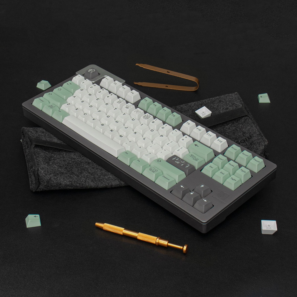 Bộ nút bàn phím cơ Keycap Cherry November Fog - PBT Dyesub - 134 nút