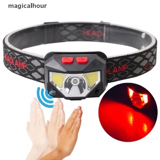 Đèn led cob đeo đầu cảm biến chuyển động mạnh mẽ 8 chế độ cho hoạt động cắm trại