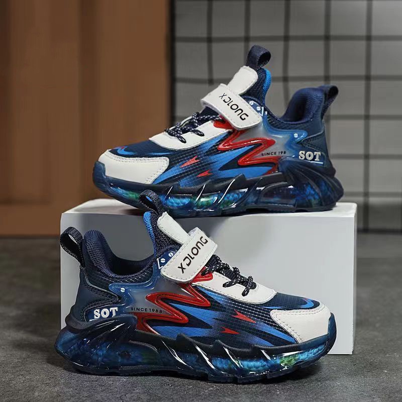 Giày Thể Thao 2 Màu Gradient Phong Cách Hàn Quốc Thời Trang Mới Năm 2023 Cho Bé Trai 5-15 Tuổi Size 28-38
