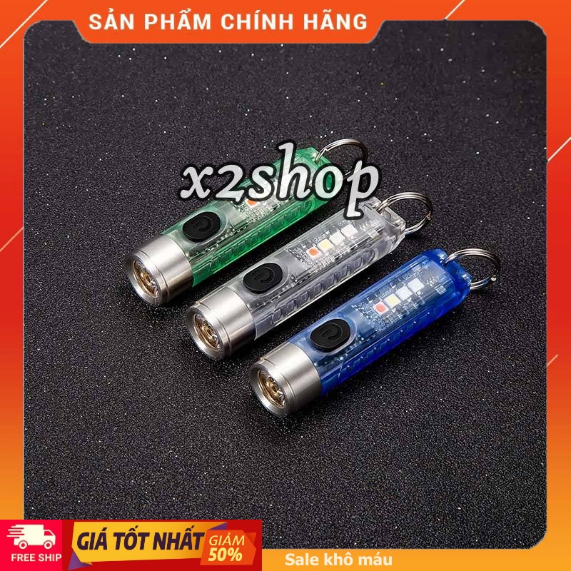 Đèn Pin Móc Khóa Mini LED S11 Mẫu Mới Chống Nước Cắm Trại Siêu Sáng 500 Lumens