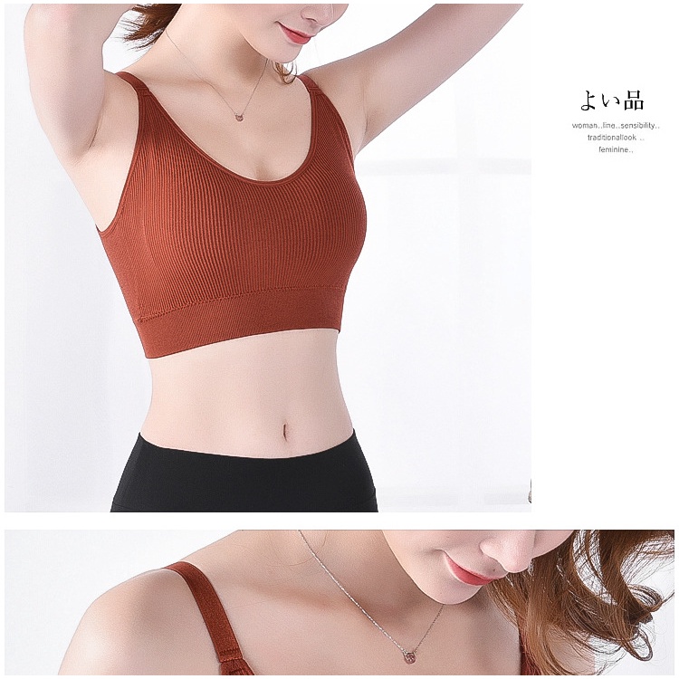 Áo bra 2 dây sẵn đệm đẩy ngực KIMCHIBIKINI Áo nót nữ cotton hàng xuất nhật AL002