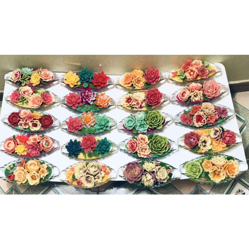 Nến hoa - Nến bơ - Nến organic - Nến thủ công không khói