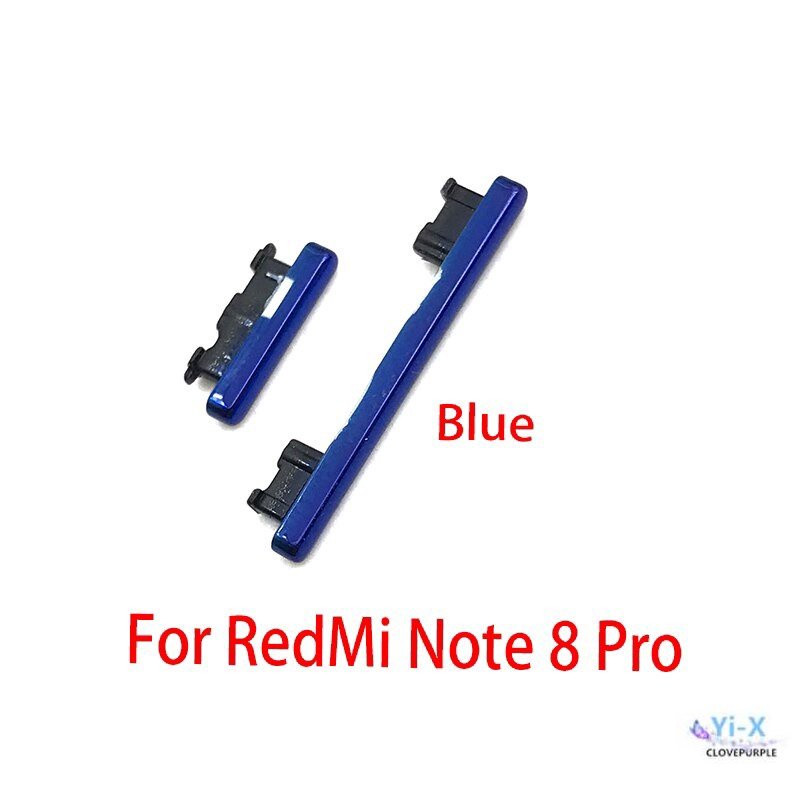 Nút Nguồn Mới + Nút Bấm Âm Lượng Bên Hông Cho Xiaomi Redmi Note 8 Pro