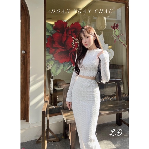 Set body áo chân váy len xinh 3 màu