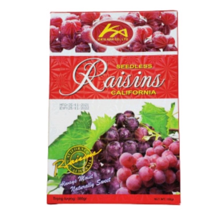 Nho Khô Đen Raisins 355gr