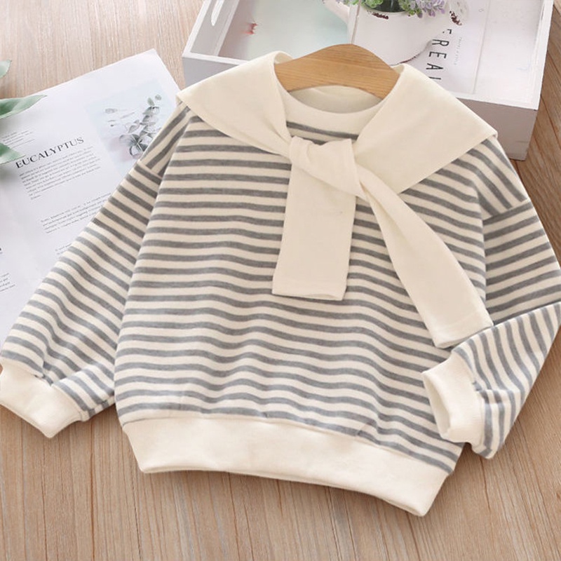 CATIMINI Áo sweater Kẻ Sọc Phong Cách Hàn Quốc Cho Bé