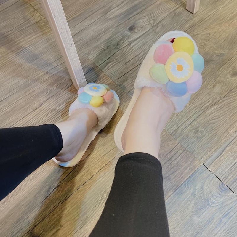 Dép lông mặt cuời siêu xinh luôn HOT (tặng quà)